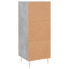 Betongraues Sideboard Dineh 34,5x34x90cm (Holz)