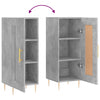 Betongraues Sideboard Dineh 34,5x34x90cm (Holz)