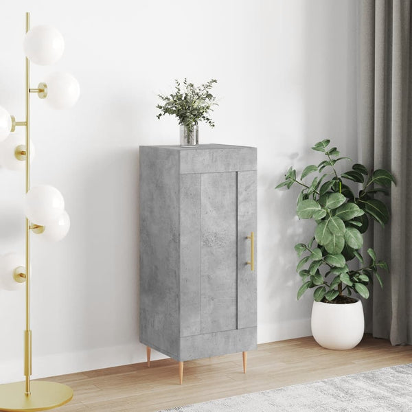 Betongraues Sideboard Dineh 34,5x34x90cm (Holz)