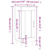 Graues Sideboard Dineh 34,5x34x90cm (Holz)