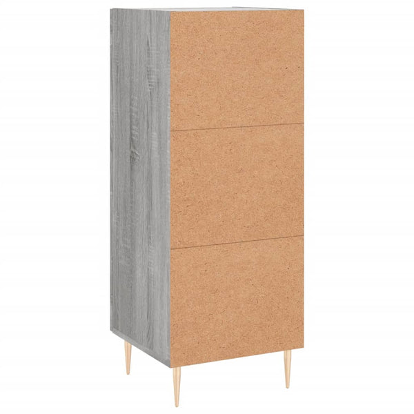 Graues Sideboard Dineh 34,5x34x90cm (Holz)