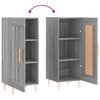 Graues Sideboard Dineh 34,5x34x90cm (Holz)