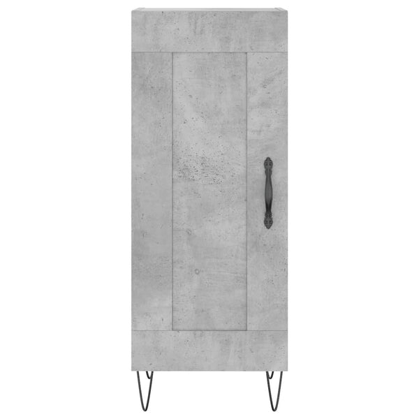 Betongraues Sideboard Hunor 34,5x34x90cm (Holz)