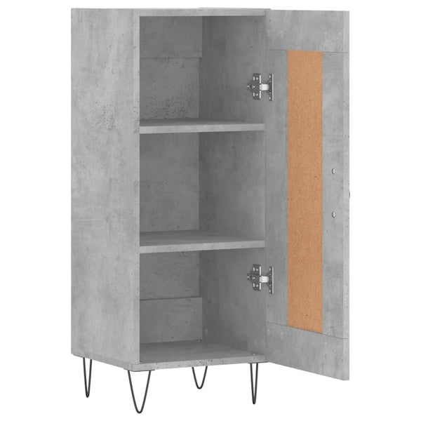 Betongraues Sideboard Hunor 34,5x34x90cm (Holz)