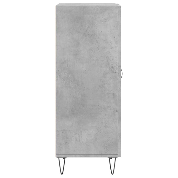 Betongraues Sideboard Hunor 34,5x34x90cm (Holz)