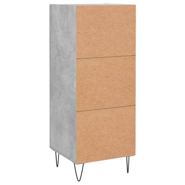 Betongraues Sideboard Hunor 34,5x34x90cm (Holz)