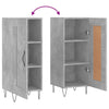 Betongraues Sideboard Hunor 34,5x34x90cm (Holz)