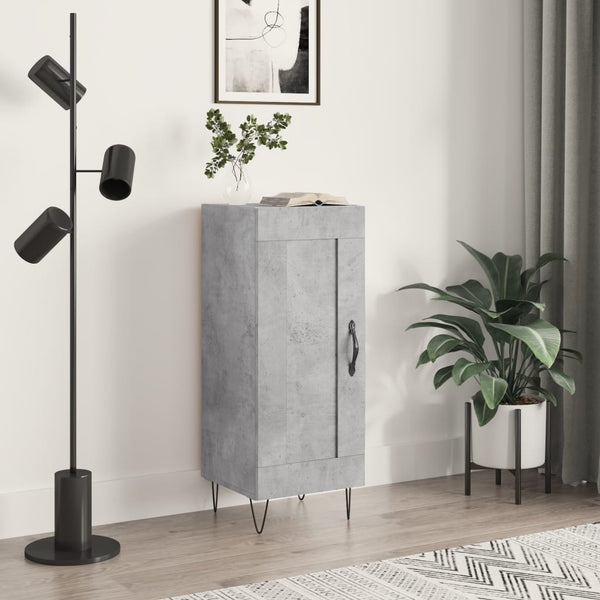 Betongraues Sideboard Hunor 34,5x34x90cm (Holz)