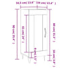 Savanneiche Anrichte Hunor 34,5x34x90cm (Holz)