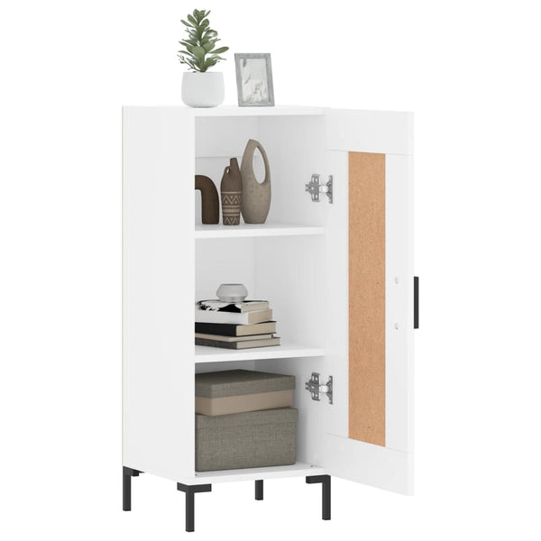 Weißes Sideboard Cristilena 34,5x34x90cm (Holz)