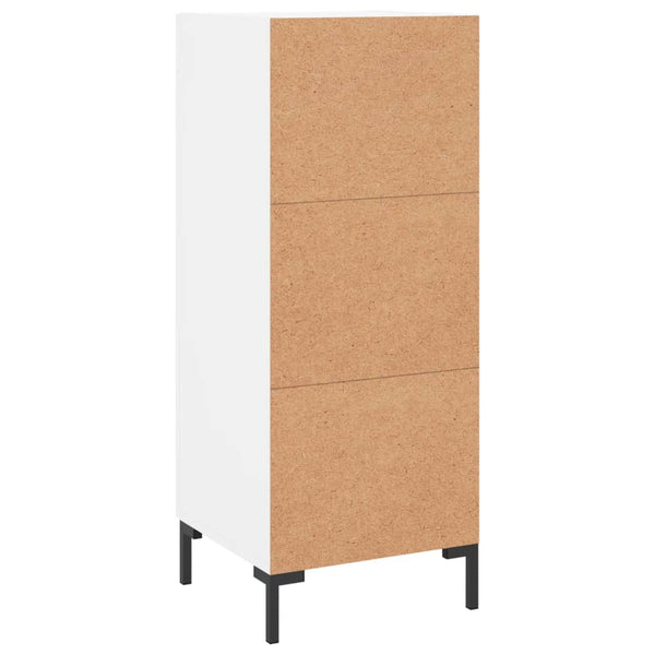 Weißes Sideboard Cristilena 34,5x34x90cm (Holz)