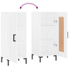 Weißes Sideboard Cristilena 34,5x34x90cm (Holz)
