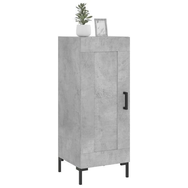 Betongraues Sideboard Cristilena 34,5x34x90cm (Holz)