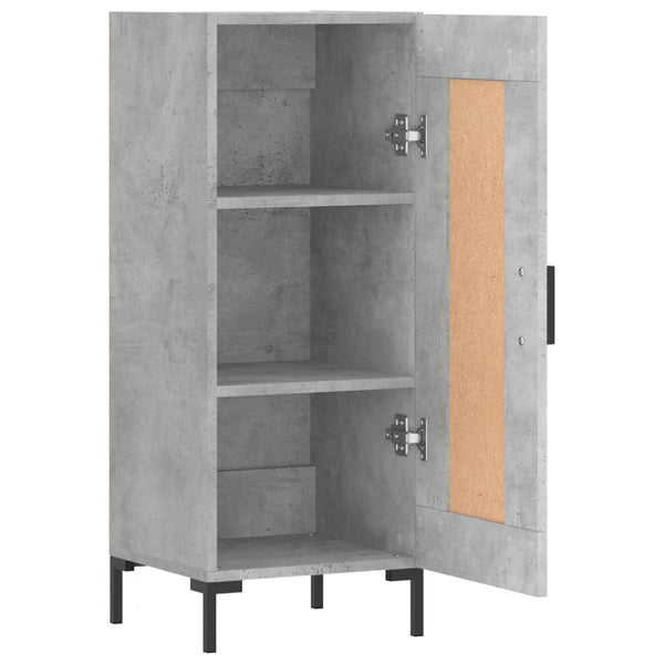 Betongraues Sideboard Cristilena 34,5x34x90cm (Holz)