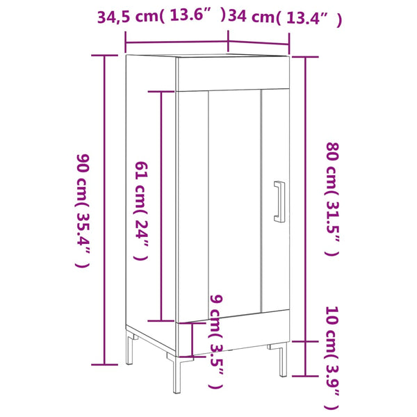 Anrichte Savutammi Cristilena 34,5x34x90cm (Holz)