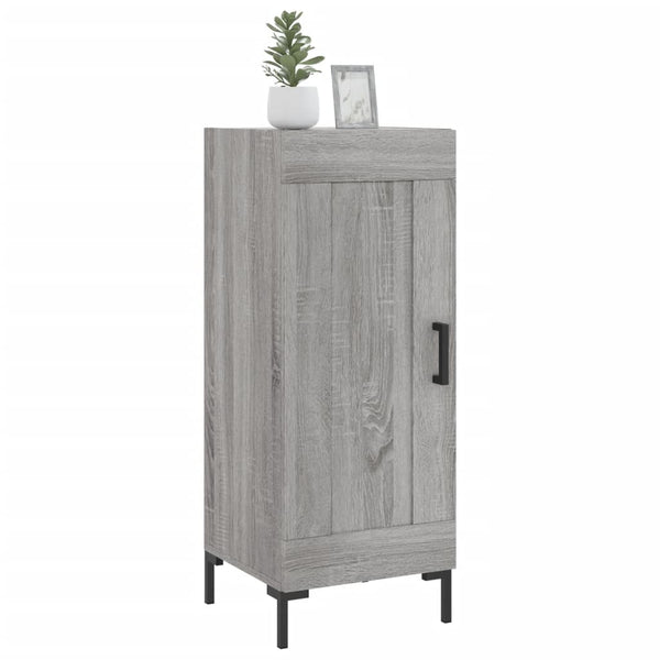 Graues Sideboard Cristilena 34,5x34x90cm (Holz)