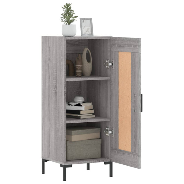 Graues Sideboard Cristilena 34,5x34x90cm (Holz)
