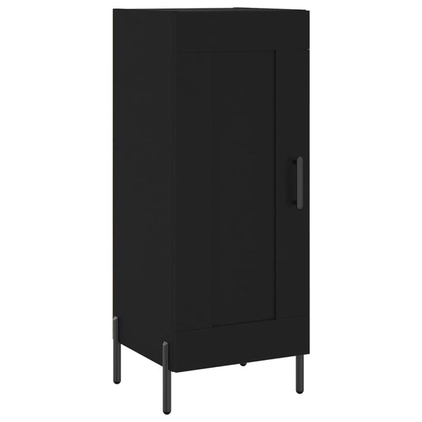 Schwarzes Sideboard Chiriana 34,5x34x90cm (Holz)
