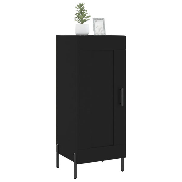 Schwarzes Sideboard Chiriana 34,5x34x90cm (Holz)