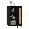 Schwarzes Sideboard Chiriana 34,5x34x90cm (Holz)