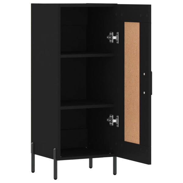Schwarzes Sideboard Chiriana 34,5x34x90cm (Holz)