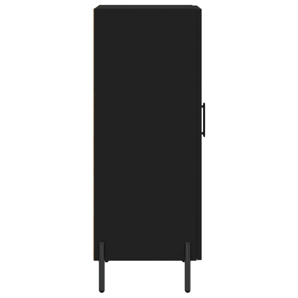 Schwarzes Sideboard Chiriana 34,5x34x90cm (Holz)