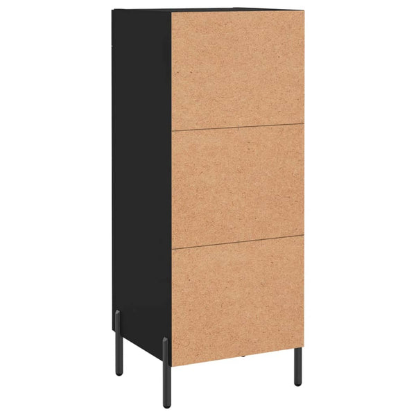 Schwarzes Sideboard Chiriana 34,5x34x90cm (Holz)