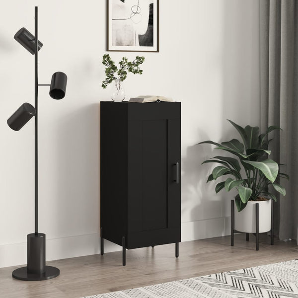 Schwarzes Sideboard Chiriana 34,5x34x90cm (Holz)