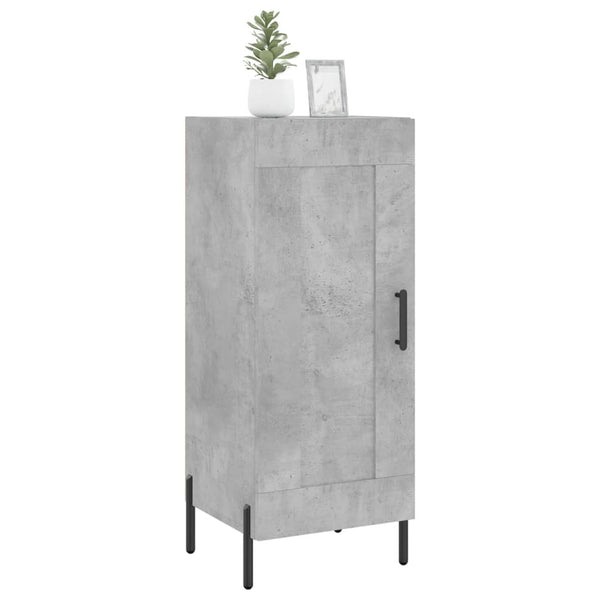 Betongraue Kommode Chiriana 34,5x34x90cm (Holz)