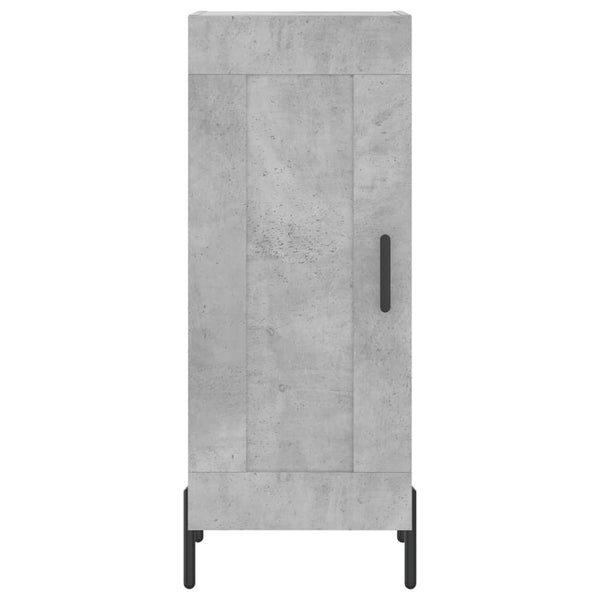Betongraue Kommode Chiriana 34,5x34x90cm (Holz)