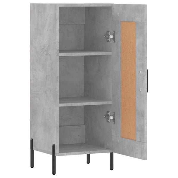 Betongraue Kommode Chiriana 34,5x34x90cm (Holz)