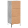Betongraue Kommode Chiriana 34,5x34x90cm (Holz)