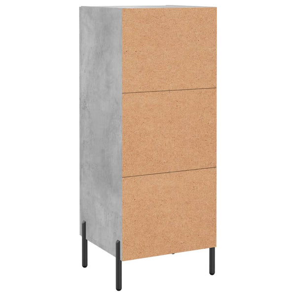 Betongraue Kommode Chiriana 34,5x34x90cm (Holz)