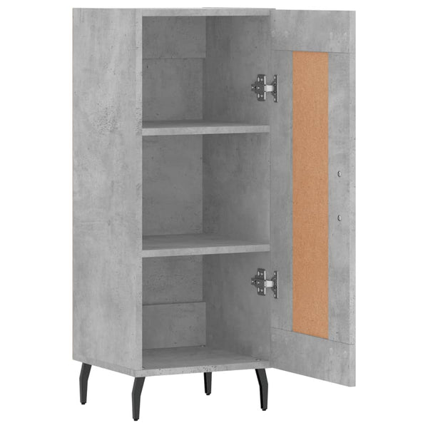 Betongraues Sideboard Abbas 34,5x34x90cm (Holz)