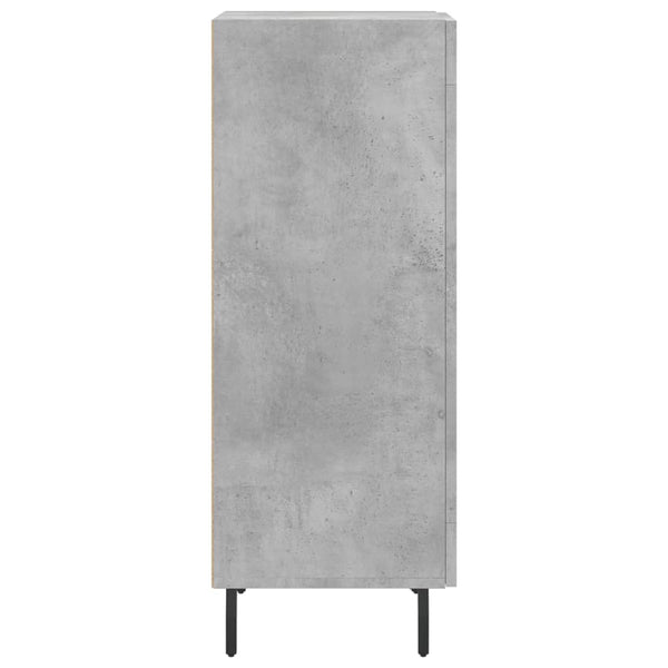 Betongraues Sideboard Abbas 34,5x34x90cm (Holz)