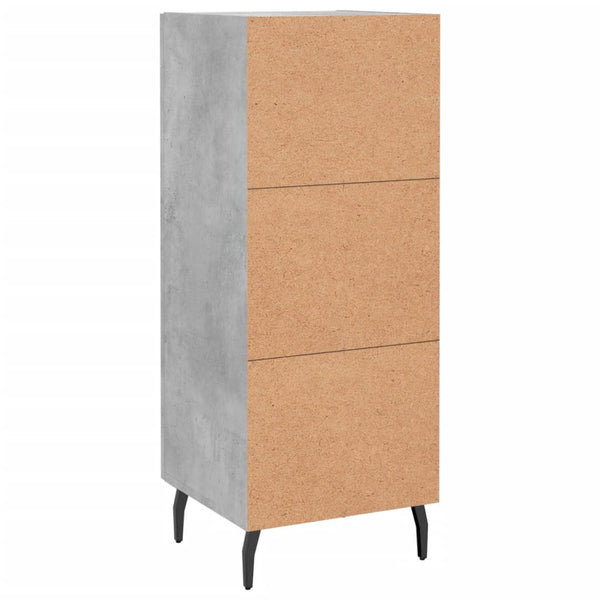 Betongraues Sideboard Abbas 34,5x34x90cm (Holz)