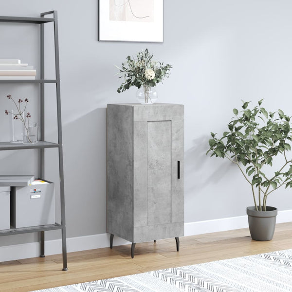 Betongraues Sideboard Abbas 34,5x34x90cm (Holz)