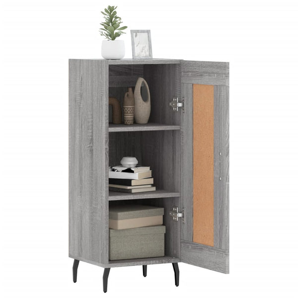 Graues Sideboard Abbas 34,5x34x90cm (Holz)