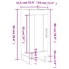 Senkki Isiah zementgrau 34,5x34x90cm (Holz)