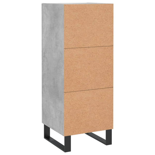 Senkki Isiah zementgrau 34,5x34x90cm (Holz)