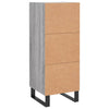 Harmaa senkki Isiah 34,5x34x90cm (puinen)