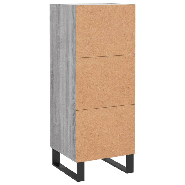 Harmaa senkki Isiah 34,5x34x90cm (puinen)