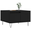 Couchtisch Patrut, Schwarz, 55x55x36,5cm (Holz)