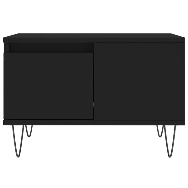 Couchtisch Patrut, Schwarz, 55x55x36,5cm (Holz)