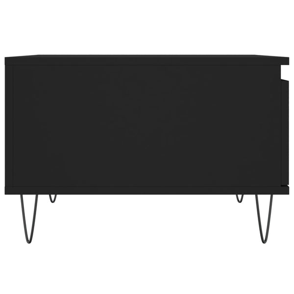 Couchtisch Patrut, Schwarz, 55x55x36,5cm (Holz)