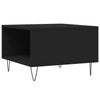 Couchtisch Patrut, Schwarz, 55x55x36,5cm (Holz)