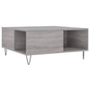 Grauer Couchtisch Lazar 80x80x36,5cm (Holz)