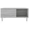 Grauer Couchtisch Lazar 80x80x36,5cm (Holz)