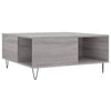 Grauer Couchtisch Lazar 80x80x36,5cm (Holz)