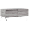Grauer Couchtisch Vincenzio 90x50x36,5cm (Holz)